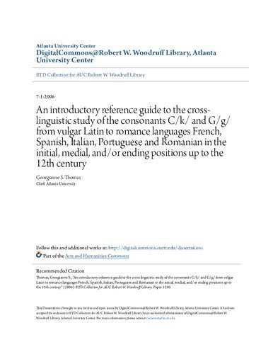 خرید و دانلود نسخه کامل کتاب An Introductory Reference Guide to the Cross-Linguistic Study of the Consonants C and G from Vulgar Latin to Romance Languages French Spanish Italian Portuguese Romanian up to 12th century_68b7f9d639d85.jpeg خرید و دانلود نسخه کامل کتاب An Introductory Reference Guide to the Cross-Linguistic Study of the Consonants C and G from Vulgar Latin to Romance Languages French Spanish Italian Portuguese Romanian up to 12th century