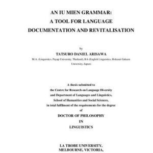 خرید و دانلود نسخه کامل کتاب An Iu Mien grammar: a tool for language documentation and revitalisation