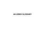 خرید و دانلود نسخه کامل کتاب An Uzbek glossary