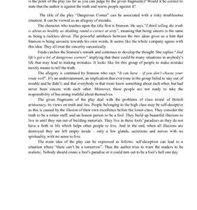 خرید و دانلود نسخه کامل کتاب Analysis of an extract from Dangerous Corner by