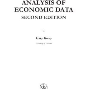 خرید و دانلود نسخه کامل کتاب Analysis of Economic Data