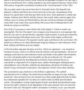 خرید و دانلود نسخه کامل کتاب Analysis of The beautiful and damned