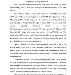 خرید و دانلود نسخه کامل کتاب Analysis of The Story of an Hour