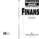 خرید و دانلود نسخه کامل کتاب Angielsko – polski słownik tematyczny. Finanse