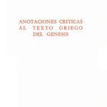 خرید و دانلود نسخه کامل کتاب Anotaciones críticas al texto griego del Génesis