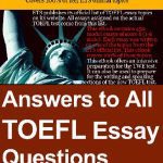 خرید و دانلود نسخه کامل کتاب Answers to all TOEFL Essay Questions