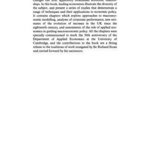 خرید و دانلود نسخه کامل کتاب Applied Economics and Public Policy (Department of Applied Economics Occasional Papers)