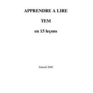 خرید و دانلود نسخه کامل کتاب Apprendre a lire tem en 15 leçons