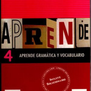 خرید و دانلود نسخه کامل کتاب Aprende gramatica y vocabulario 4 (Bk. 4)