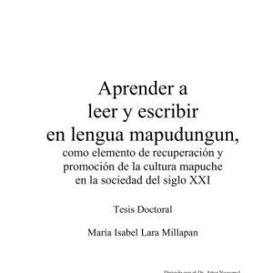 خرید و دانلود نسخه کامل کتاب Aprender a leer y escribir en lengua mapudungun, como elemento de recuperación y promoción de la cultura mapuche en la sociedad del siglo XXI