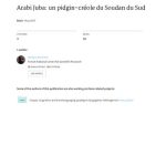 خرید و دانلود نسخه کامل کتاب Arabi Juba: un pidgin-créole du Soudan du Sud