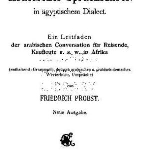 خرید و دانلود نسخه کامل کتاب Arabischer Sprachführer in ägyptischem Dialekt