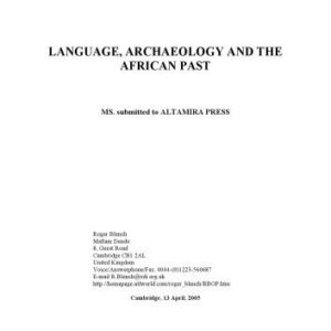 خرید و دانلود نسخه کامل کتاب Archaeology, Language, and the African Past