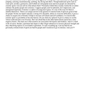 خرید و دانلود نسخه کامل کتاب Are extreme kinds of sport good or bad for people?