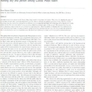 خرید و دانلود نسخه کامل کتاب [Article] K’Inich and Kings: Naming self and person among Classic Maya rulers