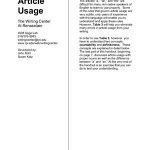 خرید و دانلود نسخه کامل کتاب Article Usage