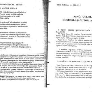 خرید و دانلود نسخه کامل کتاب Aşağı Çulım, Kondom-Aşağı Tom ağızları