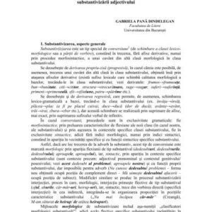 خرید و دانلود نسخه کامل کتاب Aspecte ale substantivizării în româna actuală. Forme de manifestare a substantivizării adjectivului