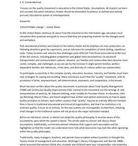 خرید و دانلود نسخه کامل کتاب Assumtions central to the quality movement in education