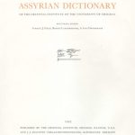 خرید و دانلود نسخه کامل کتاب Assyrian Dictionary of the Oriental Institute of the University of Chicago