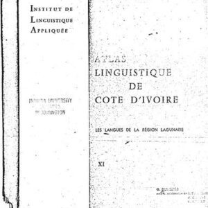 خرید و دانلود نسخه کامل کتاب Atlas linguistique de Côte d’Ivoire : Les langues de la région lagunaire