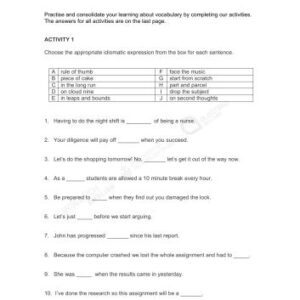 خرید و دانلود نسخه کامل کتاب Australia Network. Study English IELTS Preparation. (Episode 10. Vocabulary for Speaking)