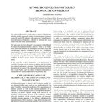 خرید و دانلود نسخه کامل کتاب Automatic generation of German pronunciation variants