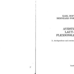 خرید و دانلود نسخه کامل کتاب Avestische Laut- und Flexionslehre
