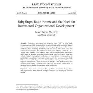 خرید و دانلود نسخه کامل کتاب Baby Steps: Basic Income and the Need for Incremental Organizational Development