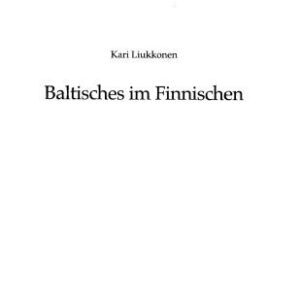 خرید و دانلود نسخه کامل کتاب Baltisches im Finnischen