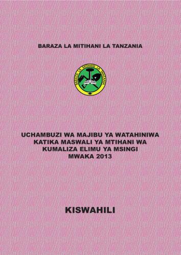 خرید و دانلود نسخه کامل کتاب Baraza la mitihani la Tanzania. Uchambuzi wa majibu ya watahiniwa katika maswali ya mtihani wa kumaliza elimu ya msingi mwaka 2013_68bad3f240a6a.jpeg خرید و دانلود نسخه کامل کتاب Baraza la mitihani la Tanzania. Uchambuzi wa majibu ya watahiniwa katika maswali ya mtihani wa kumaliza elimu ya msingi mwaka 2013