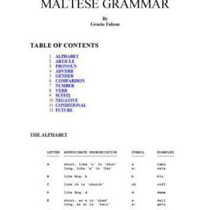 خرید و دانلود نسخه کامل کتاب Basic maltese Grammar