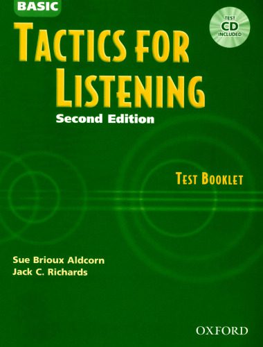 خرید و دانلود نسخه کامل کتاب Basic Tactics for Listening: Test Booklet with Audio CD_68c0ed585c37f.jpeg خرید و دانلود نسخه کامل کتاب Basic Tactics for Listening: Test Booklet with Audio CD