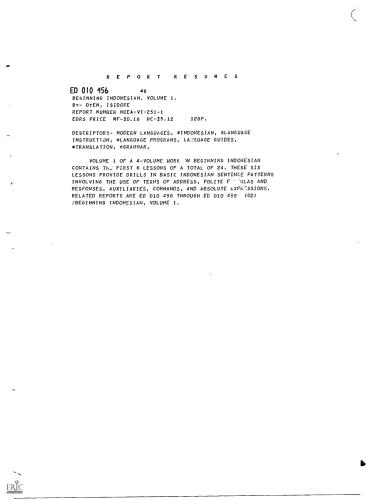 خرید و دانلود نسخه کامل کتاب Beginning Indonesian. Volume 1-4_68ba0f6aabf5a.jpeg خرید و دانلود نسخه کامل کتاب Beginning Indonesian. Volume 1-4