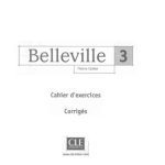 خرید و دانلود نسخه کامل کتاب Belleville 3 Corrigés