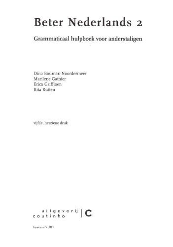 خرید و دانلود نسخه کامل کتاب Beter Nederlands 2. Grammaticaal hulpboek voor anderstaligen_68bc095027769.jpeg خرید و دانلود نسخه کامل کتاب Beter Nederlands 2. Grammaticaal hulpboek voor anderstaligen