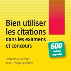 خرید و دانلود نسخه کامل کتاب Bien utiliser les citations dans les examens et concours