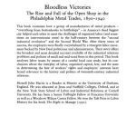 خرید و دانلود نسخه کامل کتاب Bloodless Victories: The Rise and Fall of the Open Shop in the Philadelphia Metal Trades, 1890-1940