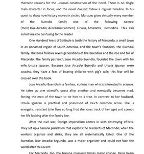 خرید و دانلود نسخه کامل کتاب Book-report of One Hundred Years of Solitude