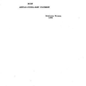 خرید و دانلود نسخه کامل کتاب Brief Ambulas-Wosera-Mamu statement