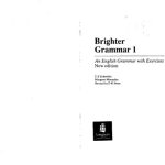 خرید و دانلود نسخه کامل کتاب Brighter Grammar 1: An English Grammar with Exercises
