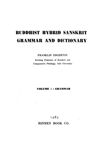 خرید و دانلود نسخه کامل کتاب Buddhist Hybrid Sanskrit Grammar and Dictionary. Grammar_68b923b16a382.jpeg خرید و دانلود نسخه کامل کتاب Buddhist Hybrid Sanskrit Grammar and Dictionary. Grammar
