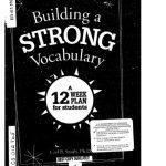 خرید و دانلود نسخه کامل کتاب Building a Strong Vocabulary: A Twelve-Week Plan for Students