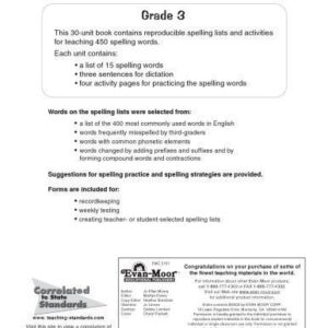 خرید و دانلود نسخه کامل کتاب Building Spelling Skills: Grade 3
