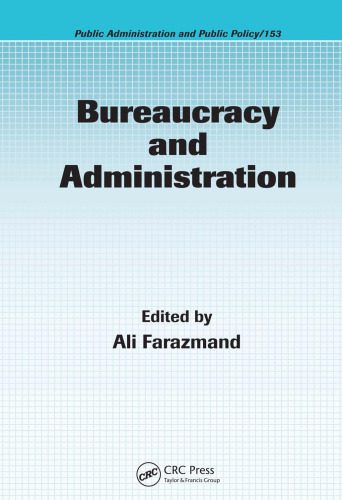 خرید و دانلود نسخه کامل کتاب Bureaucracy and Administration (Public Administration and Public Policy)_68c9c01baf0f0.jpeg خرید و دانلود نسخه کامل کتاب Bureaucracy and Administration (Public Administration and Public Policy)