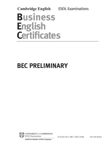 خرید و دانلود نسخه کامل کتاب Business English Certificates. BEC Preliminary_68c3e4731b9c1.jpeg خرید و دانلود نسخه کامل کتاب Business English Certificates. BEC Preliminary