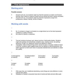 خرید و دانلود نسخه کامل کتاب Business Result Upper-Intermediate, Student’s Book’s Answer keys