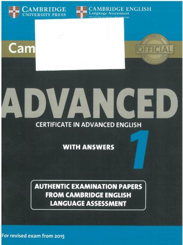 خرید و دانلود نسخه کامل کتاب Cambridge English Advanced 1 Examination Papers with Answers_68c1298860907.jpeg خرید و دانلود نسخه کامل کتاب Cambridge English Advanced 1 Examination Papers with Answers