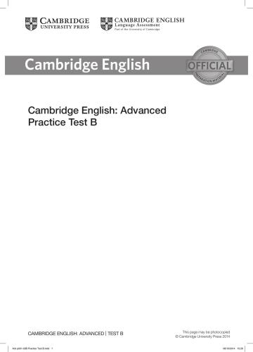 خرید و دانلود نسخه کامل کتاب Cambridge English: Advanced Practice Test B_68c3e6c05562a.jpeg خرید و دانلود نسخه کامل کتاب Cambridge English: Advanced Practice Test B
