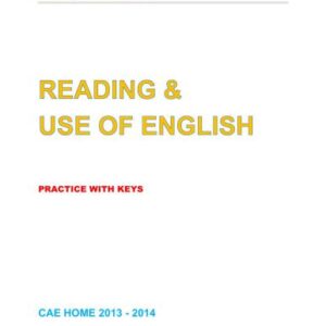خرید و دانلود نسخه کامل کتاب Cambridge English Advanced. Reading & Use of English – Practice with Keys